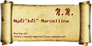 Nyókó Marcellina névjegykártya